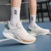 Zapatillas deportivas de malla blanca transpirable ligero para hombres y mujeres zapatos casuales para correr details Picture